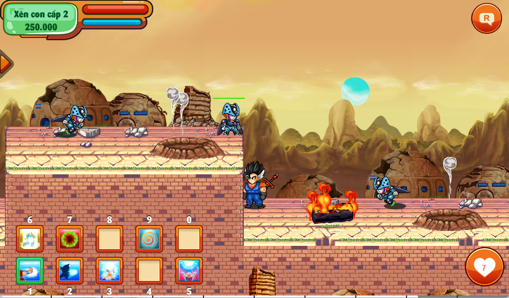 Bản đồ Trại lính Fide trong game nro